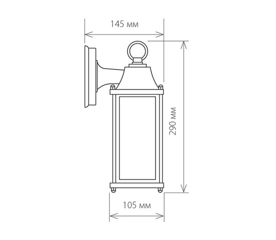 Универсальный уличный светильник BRICK белый (GL 1008D)