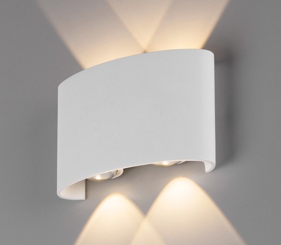 Универсальный уличный светильник 1555 TECHNO LED TWINKY DOUBLE белый