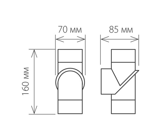 Универсальный уличный светильник 1553 TECHNO LED VORTEX