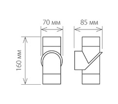 Универсальный уличный светильник 1553 TECHNO LED VORTEX