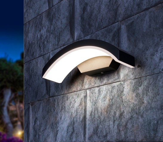 Универсальный уличный светильник 1671 TECHNO LED черный Asteria D