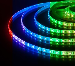 Лента светодиодная 60Led 14,4W IP65 мульти (5050 12V 60Led 14,4W IP65 RGB)