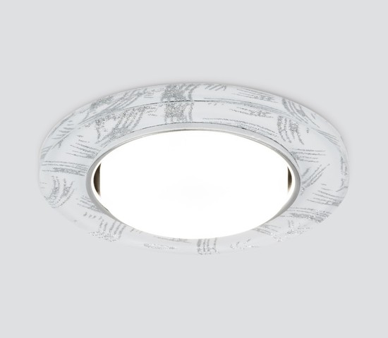 Точечный светильник 1062 GX53 WH/SL белый/серебро