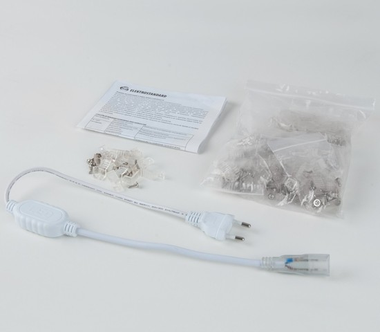 Лента светодиодная 220V 14,4W 60Led 5050 IP65 6500K холодный белый, 50 м (LSTR003 220V 14,4W IP65)