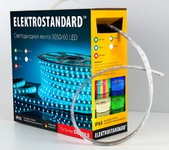 Лента светодиодная 220V 14,4W 60Led 5050 IP65 6500K холодный белый, 50 м (LSTR003 220V 14,4W IP65)