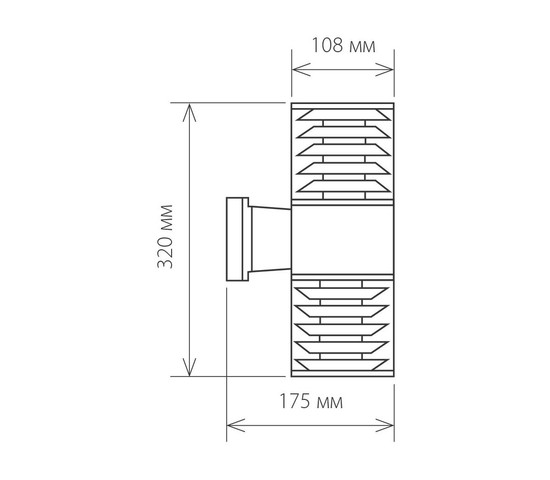 Универсальный уличный светильник 1407 TECHNO серый
