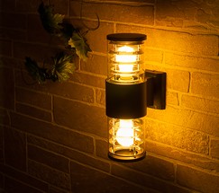 Универсальный уличный светильник 1407 TECHNO серый