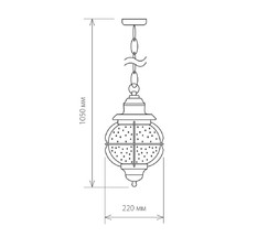 Универсальный уличный светильник Regul H черная медь (GLXT-1475H)