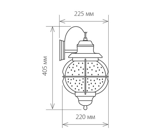 Универсальный уличный светильник Regul D черная медь (GLXT-1475D)