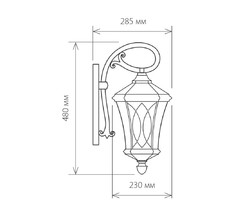 Универсальный уличный светильник Virgo D капучино (GLXT-1450D)