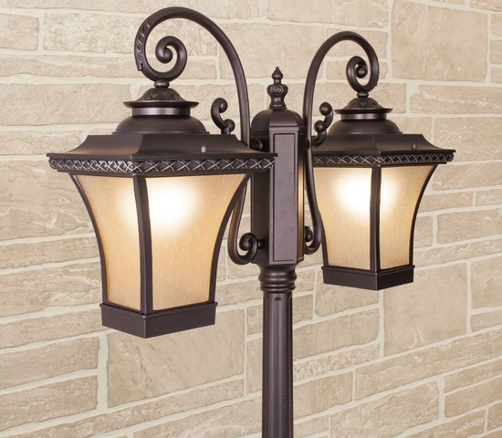 Универсальный уличный светильник Libra F/2 венге (GLXT-1408F/2)