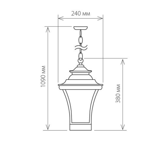 Универсальный уличный светильник Libra H венге (GLXT-1408H)