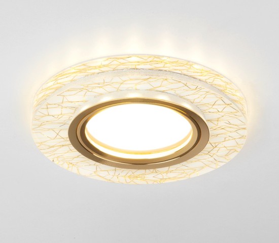 Точечный светильник 8371 MR16 WH/GD белый/золото