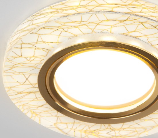 Точечный светильник 8371 MR16 WH/GD белый/золото