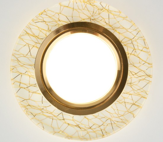 Точечный светильник 8371 MR16 WH/GD белый/золото