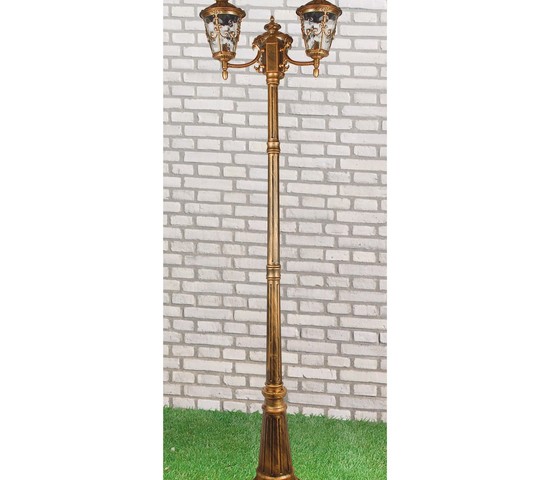 Универсальный уличный светильник Diadema F/3 (GLYF-8046F/3) черное золото