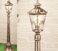 Универсальный уличный светильник Diadema F (GLYF-8046F) черное золото