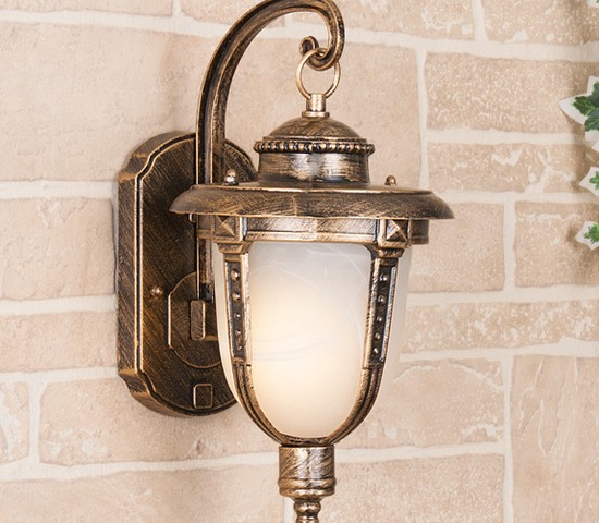 Универсальный уличный светильник Atlas D (GLYF-2010D) черное золото