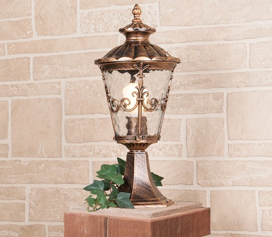 Универсальный уличный светильник Diadema S (GLYF-8046S) черное золото