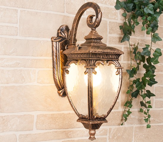 Универсальный уличный светильник Andromeda D (GLYF-8024D) черное золото