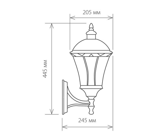 Универсальный уличный светильник Capella белое золото