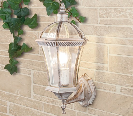 Универсальный уличный светильник Capella белое золото