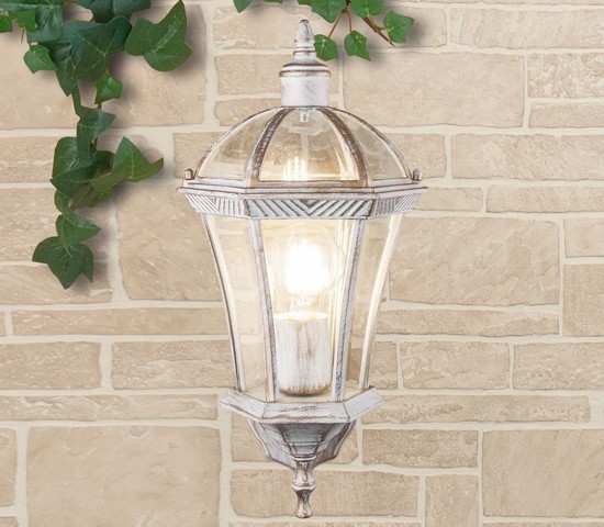 Универсальный уличный светильник Capella белое золото