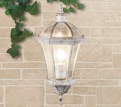 Универсальный уличный светильник Capella белое золото