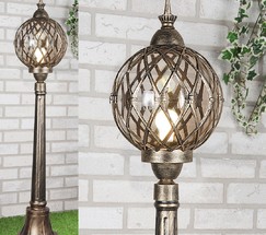 Универсальный уличный светильник Sirius F черное золото