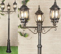 Универсальный уличный светильник NLG99HL005 черное золото нов. уп.