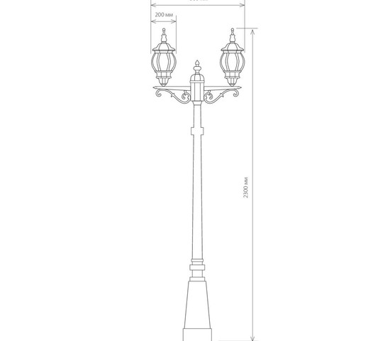 Универсальный уличный светильник NLG99HL004 черный нов.уп