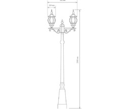 Универсальный уличный светильник NLG99HL004 черный нов.уп