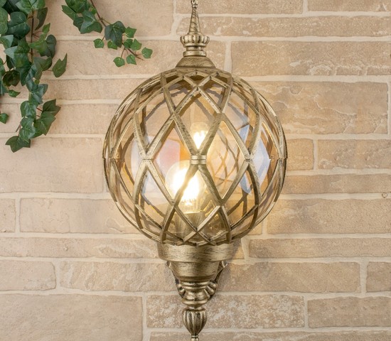 Универсальный уличный светильник Sirius U черное золото