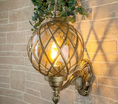 Универсальный уличный светильник Sirius U черное золото