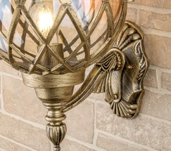 Универсальный уличный светильник Sirius U черное золото