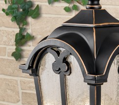 Универсальный уличный светильник Mira U черное золото