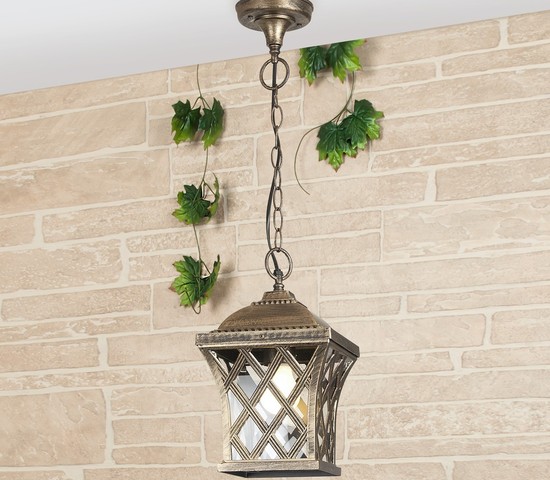 Универсальный уличный светильник Cassiopeya H черное золото