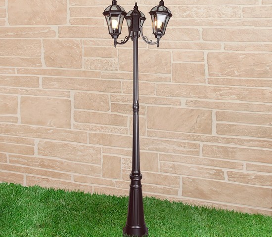 Универсальный уличный светильник Capella F/3 черный