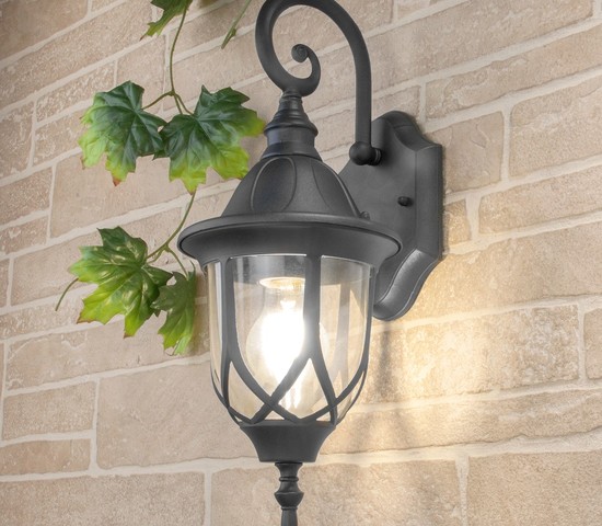 Универсальный уличный светильник Orion черный