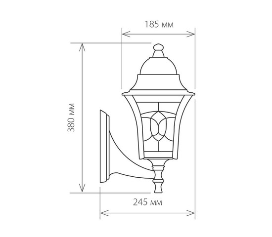 Универсальный уличный светильник Altair черное золото