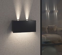 Универсальный уличный светильник WINNER DOUBLE LED черный (35137/W)