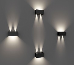 Универсальный уличный светильник WINNER DOUBLE LED черный (35137/W)