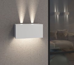 Универсальный уличный светильник WINNER DOUBLE LED белый (35137/W)