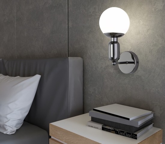 Настенный светильник 50251/1 черный жемчуг