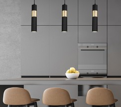 Люстра 50097/1 черный/золото