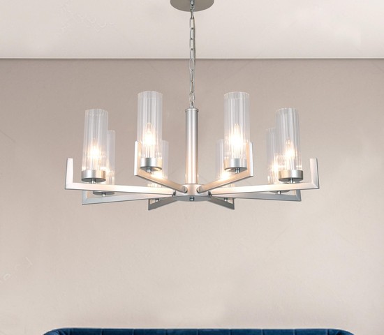 Люстра 60133/8 серебро