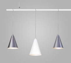 Люстра 50088/5 белый/серебро