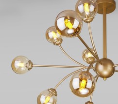 Люстра 30180 матовое золото