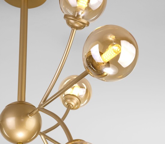 Люстра 30179 матовое золото