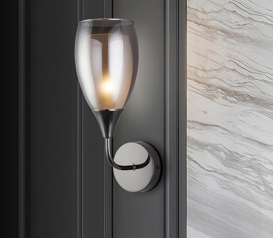 Настенный светильник 50285/1 черный жемчуг